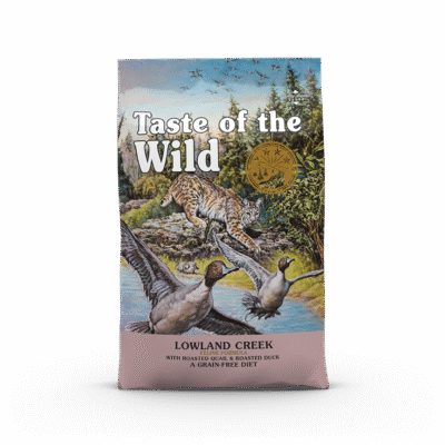 טייסט אוף דה ווילד Taste of the wild לואולנד קריק – מזון יבש לחתולים - בשר שליו צלוי ובשר ברווז צלוי