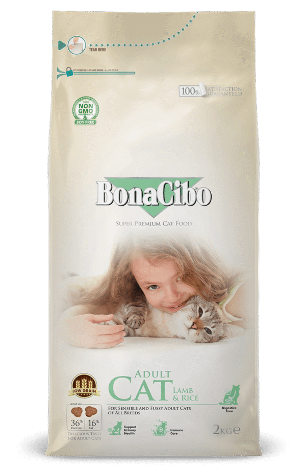 בונאסיבו/BONA CIBO לחתולים בוגרים - כבש - 15 ק"ג