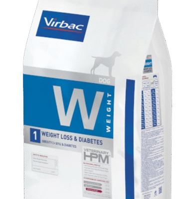וירבק virbac מזון לכלבים W – להפחתת משקל ולתמיכה בסוכרת שלב 1
