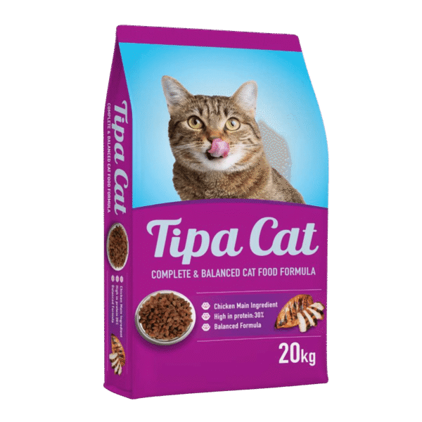 טיפה קט Tipa Cat מזון יבש לחתולים בוגרים 20 ק"ג - עוף