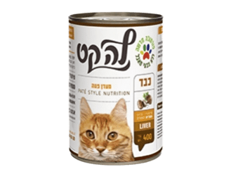 שימורים לחתולים LA CAT/ לה קט פטה 400 גרם - כבד