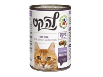 שימורים לחתולים LA CAT/ לה קט פטה 400 גרם - מיקס עוף וכבד