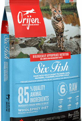 אוריג'ן סיק פיש Orijen Six Fish מזון יבש לחתולים 5.4 ק"ג