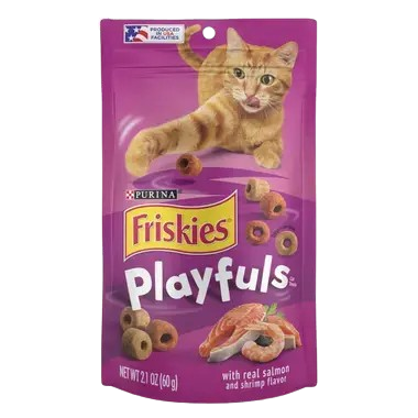 פריסקיז Playfuls חטיף לחתול סלמון ושרימפס 60 גרם