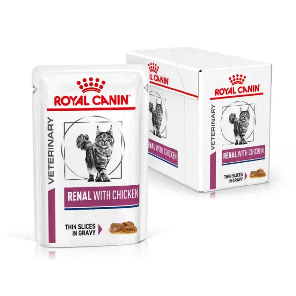 מארז 12 יחידות רויאל קנין רינאל /ROYAL CANIN Renal פאוץ' 12X85 גרם