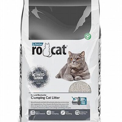 חול מתגבש לחתולים Ro Cat רו קט פחם פעיל - 18 ליטר