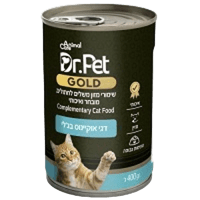ד״ר פט גולד Dr. Pet Gold שימורים לחתולים דגי אוקינוס - 400 גרם