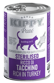 שימורים לחתולים קיפי Kippy בטעם הודו - 400 גרם