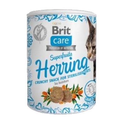 בריט קייר סופר-פרוסט הרינג Brit Care Superfruits Herring לחתולים - 100 גרם