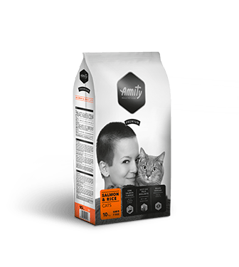 אמיתי/AMITY סלמון ואורז לחתול - 10 ק